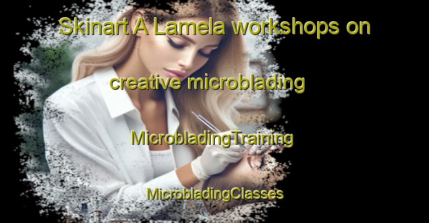 Skinart A Lamela workshops on creative microblading | #MicrobladingTraining #MicrobladingClasses #SkinartTraining-Spain