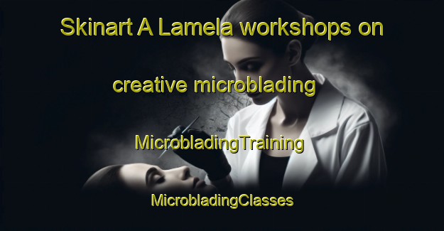 Skinart A Lamela workshops on creative microblading | #MicrobladingTraining #MicrobladingClasses #SkinartTraining-Spain