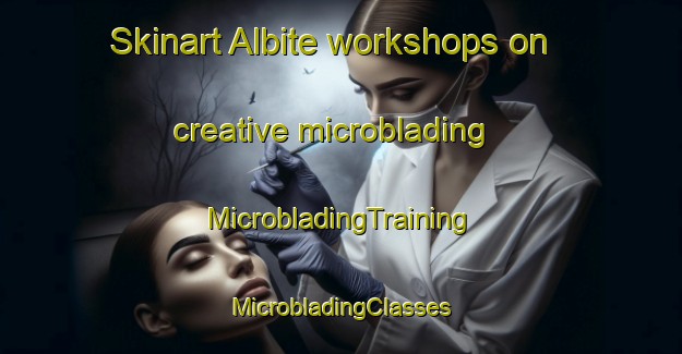 Skinart Albite workshops on creative microblading | #MicrobladingTraining #MicrobladingClasses #SkinartTraining-Spain