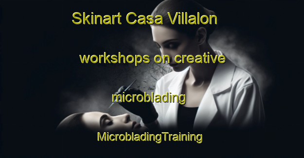 Skinart Casa Villalon workshops on creative microblading | #MicrobladingTraining #MicrobladingClasses #SkinartTraining-Spain