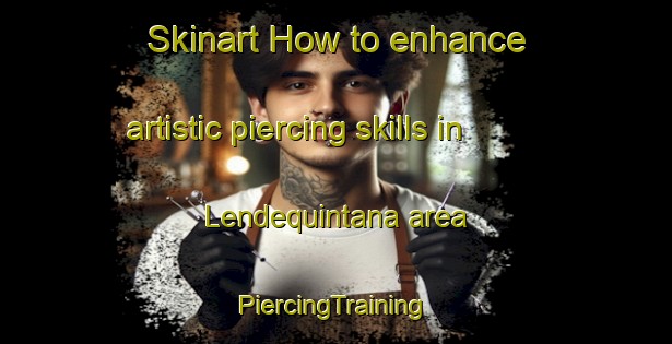 Skinart How to enhance artistic piercing skills in Lendequintana area | #PiercingTraining #PiercingClasses #SkinartTraining-Spain