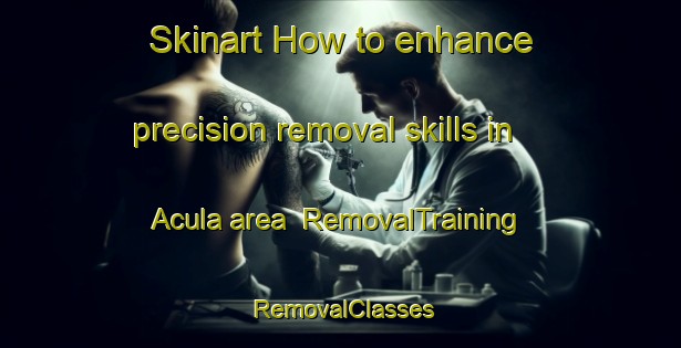 Skinart How to enhance precision removal skills in Acula area | RemovalTraining | RemovalClasses | SkinartTraining-Spain