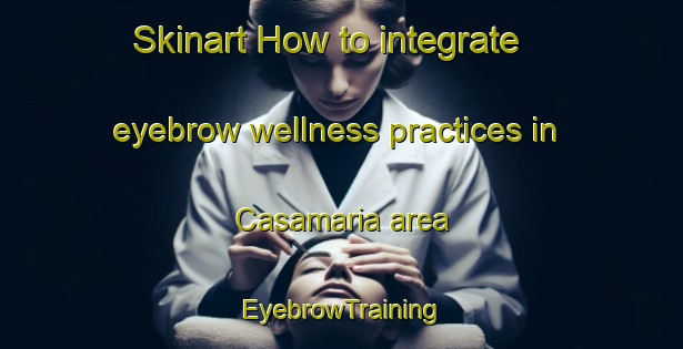 Skinart How to integrate eyebrow wellness practices in Casamaria area | EyebrowTraining | EyebrowClasses | SkinartTraining-Spain