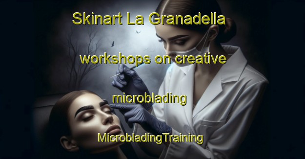 Skinart La Granadella workshops on creative microblading | #MicrobladingTraining #MicrobladingClasses #SkinartTraining-Spain