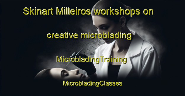 Skinart Milleiros workshops on creative microblading | #MicrobladingTraining #MicrobladingClasses #SkinartTraining-Spain