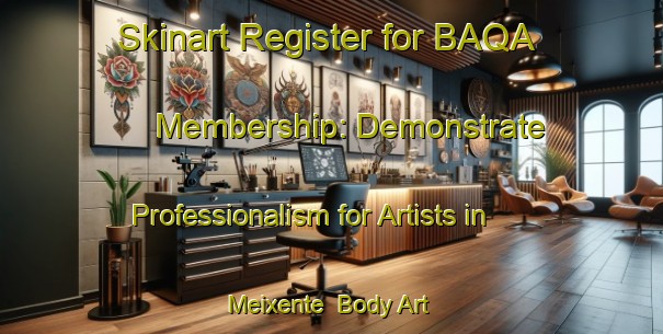 Skinart Register for BAQA Membership: Demonstrate Professionalism for Artists in Meixente | Body Art Qualification Authority | BAQA-Spain